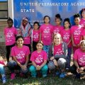 Tracy, her co-coaches and GOTR girls.