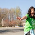 Girl at Girls on the Run program in Charlotte