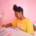 Heart & Sole girl writing