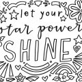 Star Power coloring sheet