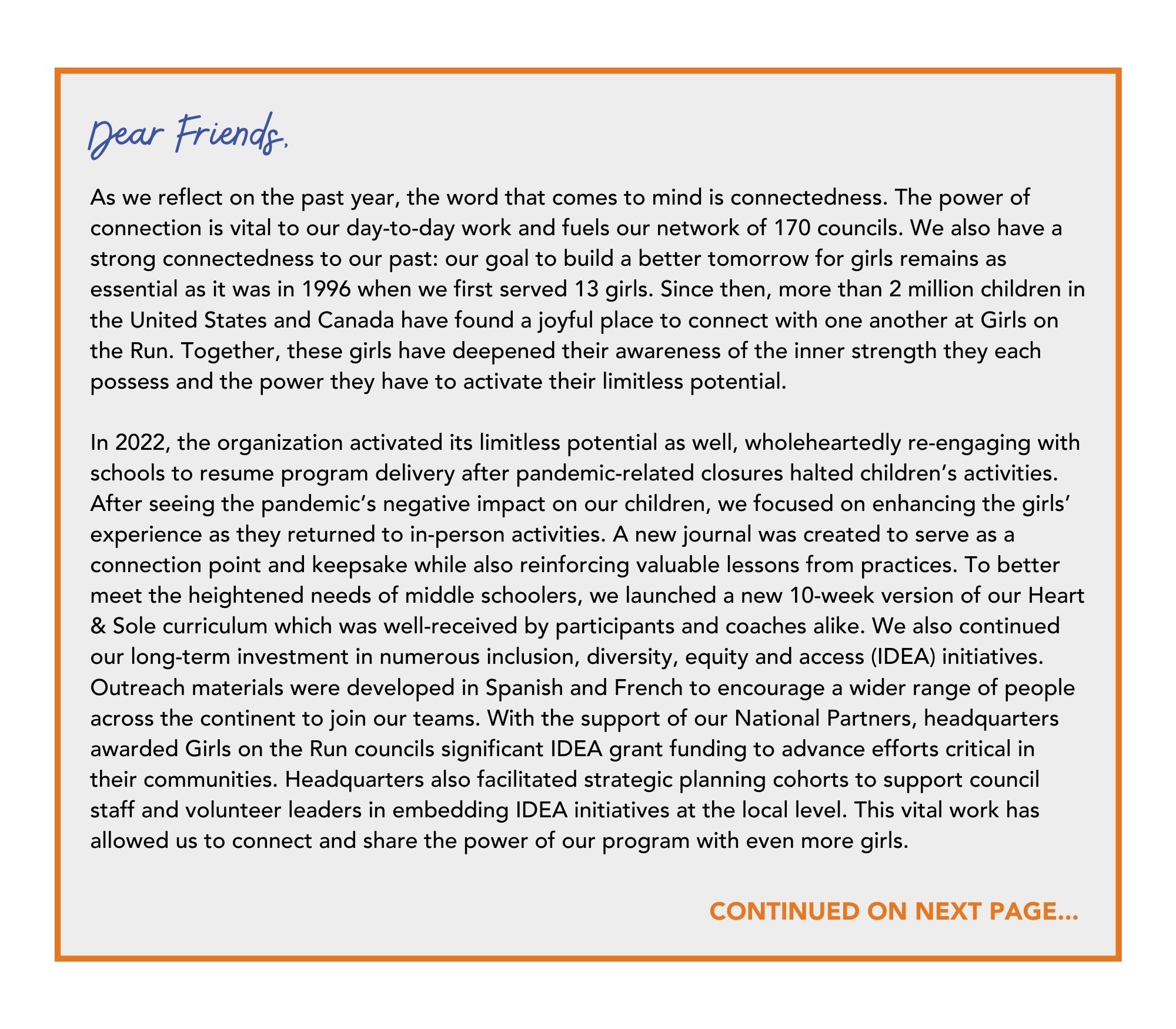 Letter from Liz page 1
