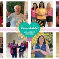 Graphic with Remarkable Volunteer Award winners and the logo in the middle.